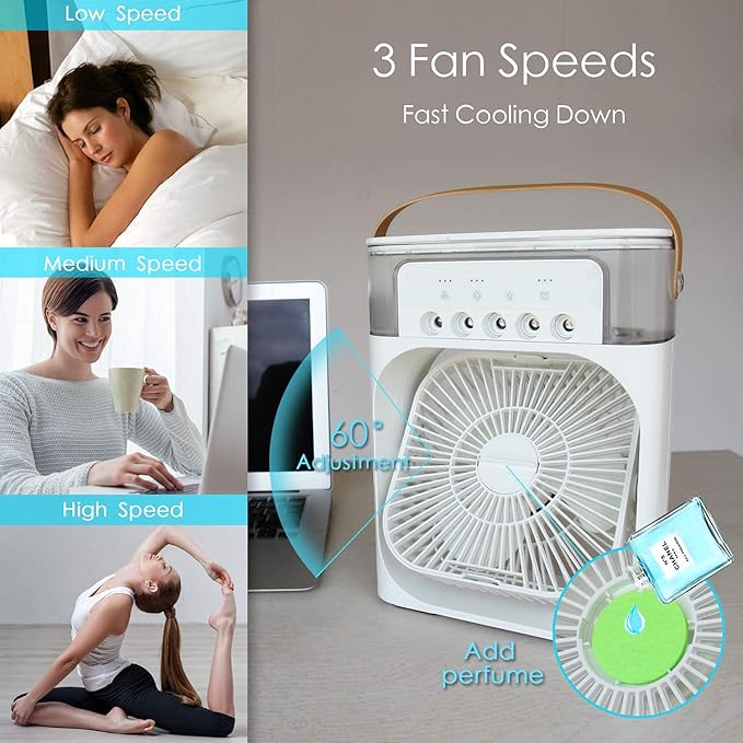 Mini Portable Air Cooler Mist Fan