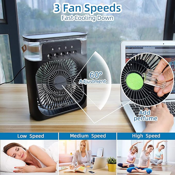 Mini Portable Air Cooler Mist Fan