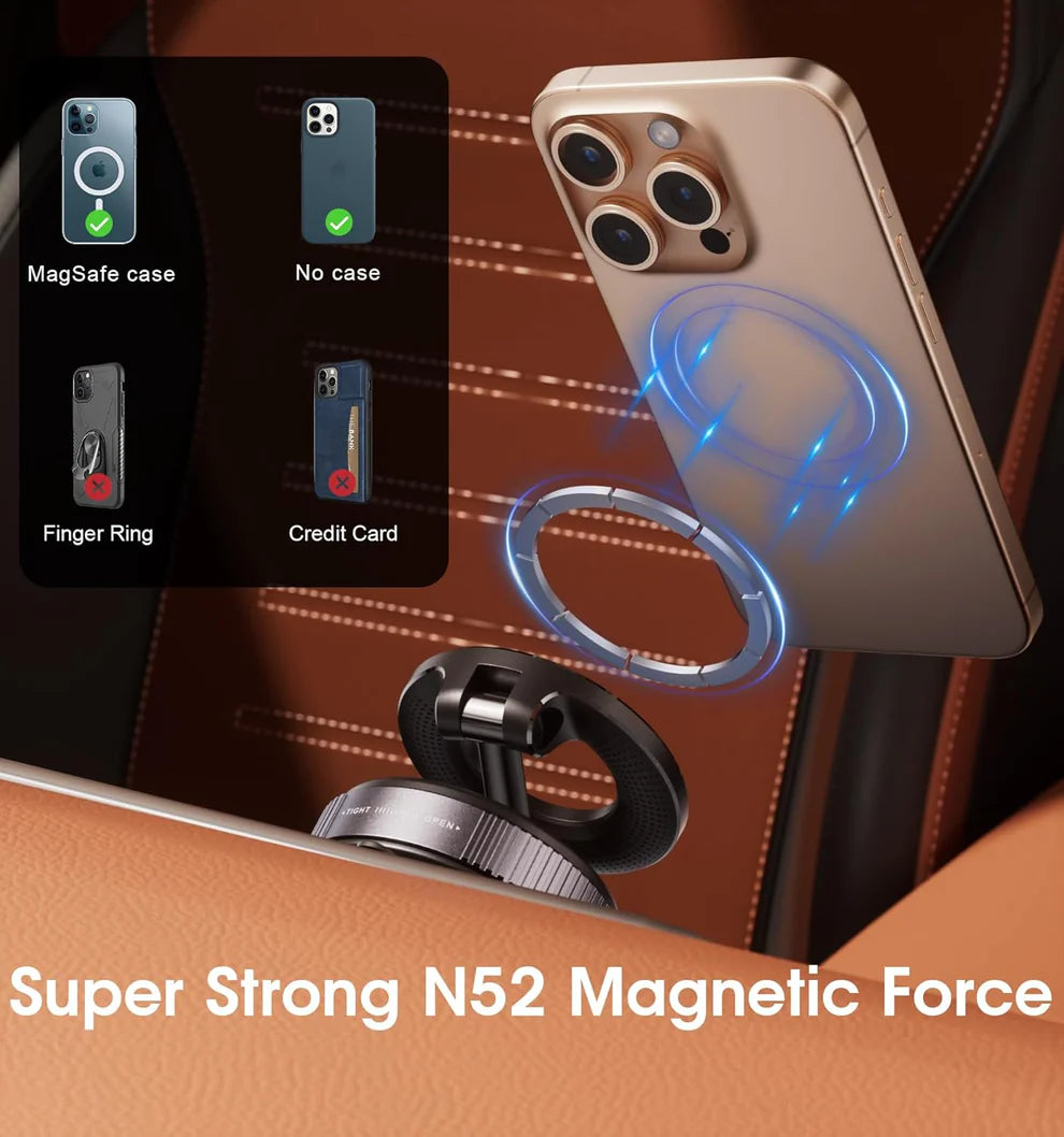 Image showing how the K007 magnetic phone holder works