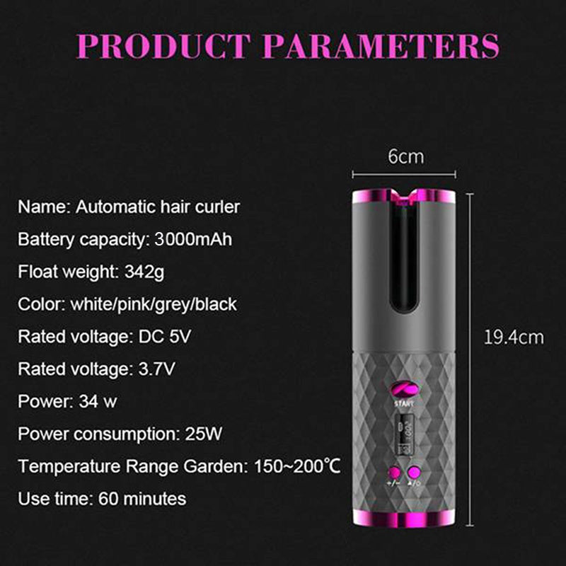 Automatic Rotating Hair Curler